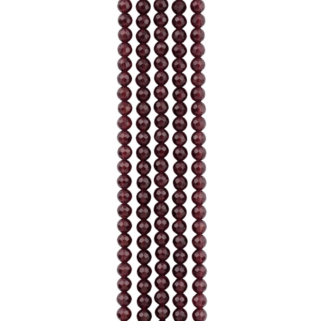 Premium Faceted Crystal Bead Strands – Available in Multiple Colours