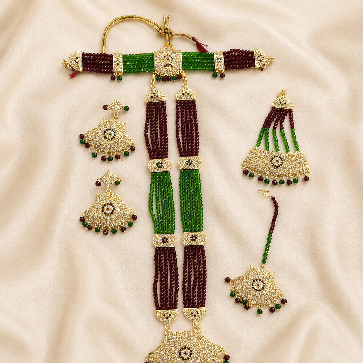 Satlada Traditional Beaded Jewelry Set